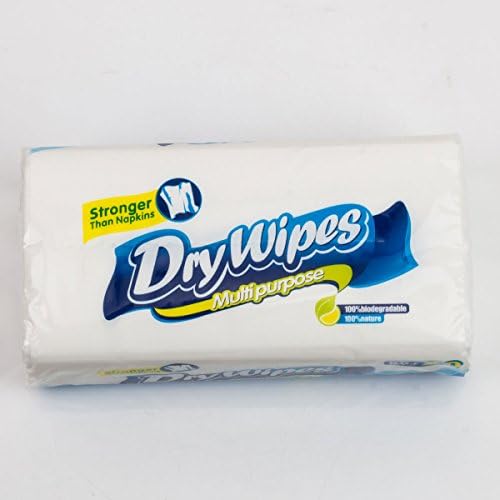 Ultra-Soft All Natural Multi-Purpose Disposable Dry Cleansing Cloth,Used As Baby Wipes,Make Up Cloth,100 Count