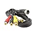 Kenable 5 Pin Din 180 Degree to 4 x RCA Phono Female Sockets Red Cable 1.2m (~4 feet)