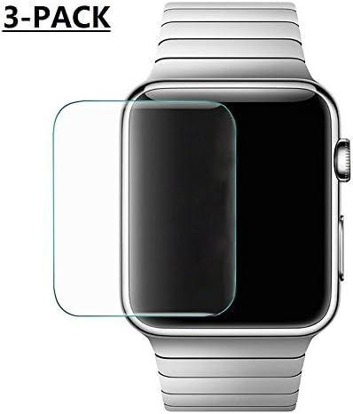XALER [3-Pack] 38mm Apple iWatch Screen Protector Tempered Glass Screen Protector [Anti-Bubble, Scratch Resistant]