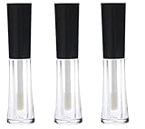 3 PCS 2ML Clear With Black Cap Empty Reusable DIY