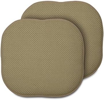 Memory Foam Chair Pad- 16"x16"- Multiple Colors- Taupe