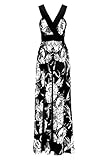 G2 Chic Women's Printed Spring Summer Maxi Dress