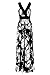 G2 Chic Women's Spring and Summer Printed Patterned Long Dress