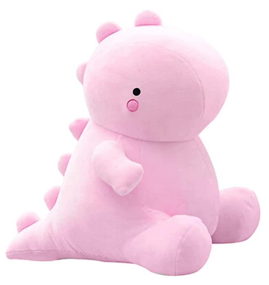 NatureMan Cute dinosaur plush toys, kawaii plush animal dolls, soft dinosaur plush toys, children’s room decoration, children’s (Pink)