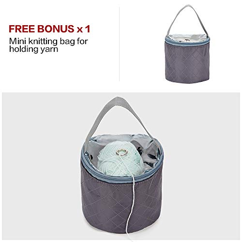 HOMEST XL Yarn Storage Tote, These Large Craft Supplies Organizer Bag