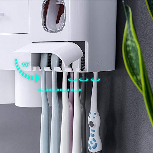 Wekity Multifunctional WallMounted Toothbrush Holder, Automatic
