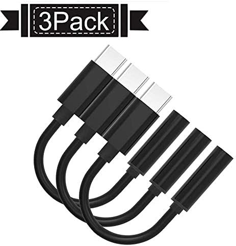 JANYONE Type C/USB C to 3.5mm Headphone Audio Jack Adapter, USB-C to 3.5mm Female AUX Microphone Connector Cable Compatible Motorola Moto Z, Le 2/Le Pro 3 and Other Type C Devices