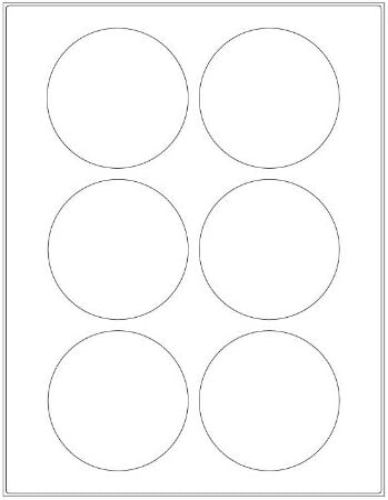 Transparent cryogenic removable laser labels 3.125" circle, TRCL-53