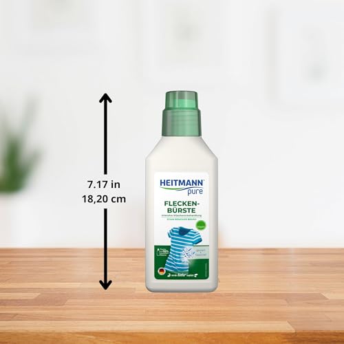 HEITMANN pure Fleckenbürste | Veganer Flecklöser mit praktischem Bürstenkopf | Ideal für Kragen und Manschetten | 250 ml 2