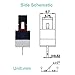 QTEATAK 25Pcs AC 1A 125V 3Pin SPDT Limit Micro Switch Long Hinge Lever for Arduino CYT1073