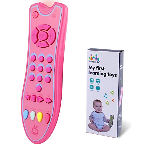 DMYY Baby TV Remote Control Toy with Sound Light Realistic Learning and