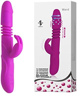 Deer Lover-Wand Massager 12 Function Vibration 4 Mode Up&amp;Down Rotation Silicone Vibe Waterproof G-Spot Clitorial Vibrator