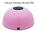 Tfscloin UV LED Nail Lamp Portable Mini Nail Dryer for Curing All Gel Polish Dryer Machine with Auto Sensor 12 Light Beads USB Connector (Pink)