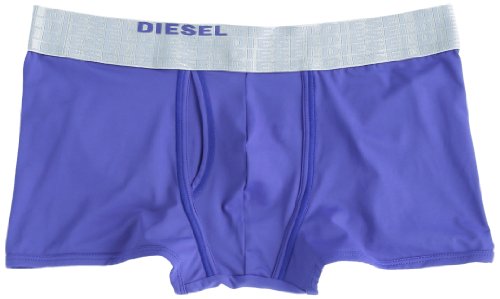 Diesel Men's Divine Fresh & Bright Micro Fiber Boxer Trunk, Blue, X-Large