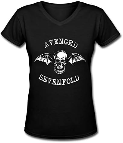 Avenged Sevenfold V-Neck T-Shirt Classic Women Shirt Fashion Item Black