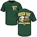 Smack Apparel Green Bay Football Fans. Green Bay Drinking Town Forest Green T-Shirt (Sm-5X)