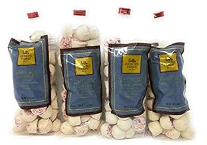 Image of Hickory Farms Peppermint Snow Mints - Pack of 4 Bags, 10 oz Each - Creamy Confection With Crushed Peppermint (Pack of 4)