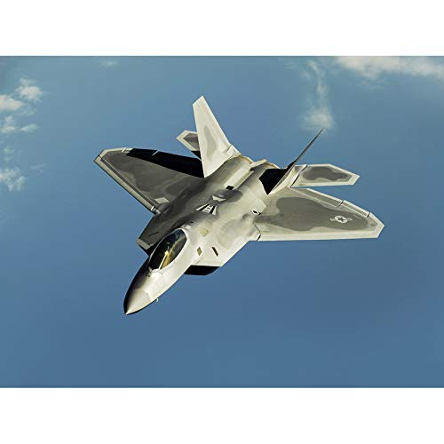 Dunaway Military USA F-22 Raptor Jet Photo Art Print Canvas Premium Wall Decor Poster Mural