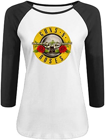 Women's Womens Guns N Roses Logo Slash Axl Rose Duff McKagan T Shirt Printing