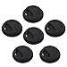 Aspire 6 PCS Silicone Drinking Lid Cup Lids, Reusable Coffee Cup Covers/Lids (Fits cups 3.46-3.62 inches) - BLACK