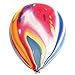 ALIER 50 Pcs Rainbow Agate Marble Latex Balloons 12 inch, Color Marble Tie Dye Swirl Effect Balloons for Easter Party Decoration, Wedding, Birthday Party Decor