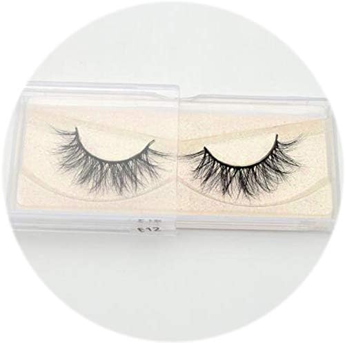 Mink Eyelashes Hand Made Crisscross False Eyelashes Cruelty Free Dramatic 3D Mink Lashes Long Lasting Faux Cils for Makeup Tools,E12