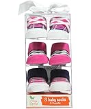 Luvable Friends Baby-girls Little Shoe Socks 3-Piece Gift Set