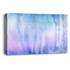 Canvas Wall Art Abstract Ink Feature Painting Artwork for Home Prints Framed - 12x18 inches