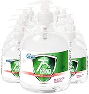 Cleace Advanced Gel desinfectante con alcohol al 75%, 12 botellas grandes, 16,9 oz cada una (202,8 oz en total)