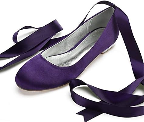 dark purple flat shoes