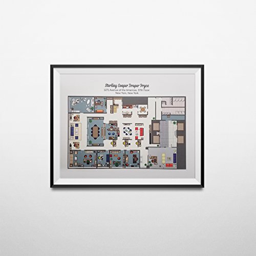 My Party Shirt Sterling Cooper Draper Pryce Floor Plan Poster Mad Men TV Show Offices Don Gift