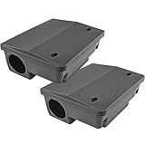 iTrap iTrap-005-S2 Rat & Mouse Bait Station Trap, Set of 2-Safe for Children & Pe, Black