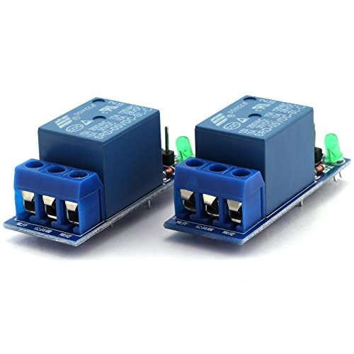 Magic&shell 2PCS 1 Channel 5V Relay 1 Road Low Level Trigger Relay Module Extension Board for SCM Household Appliance Control DIY - Thumbnail 5