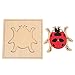 LEADER JOY Montessori Nature Materials Ladybug Puzzle for Early Preschool Learning Toy