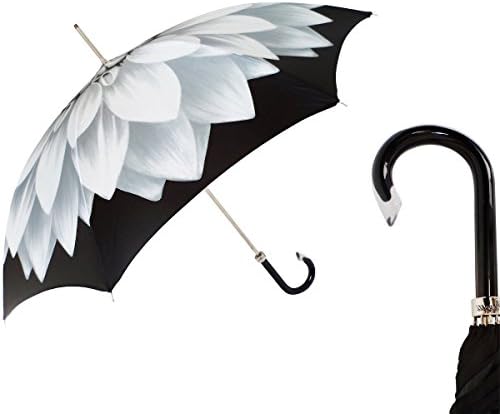 Pasotti Black / Silver Sunflower Umbrella