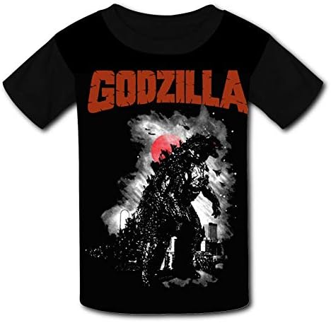 FKGHDQEM Godzi-lla Youth 3D Printed Kids T-Shirts Short Sleeve Boys' Tees