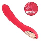 Luxsire Wand Massager Cordless Therapeutic Waterproof Elegant Power USB Rechargeable 8 Powerful Speeds 12 Pulsating Patterns Vibration For Muscle Aches Sports Recovery Pink