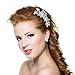 Bridal Hair Comb Wedding Hair Accessories for Brides and Bridesmaids Crystal Simulated Pearl Silver for Wedding Hair Clips for Girls and Women