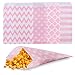 Biodegradable Paper Candy Cookie Bags, NUIBY Food Safe Favor Bags, Buffet Treat Bags for All Party Loot Bags - 100 Counts, Assorted 4 Designs (pink)