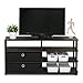 Furinno JAYA Simple Design TV Stand for up to 55-Inch with Bins, Walnut