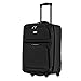 Olympia U.S.A. Let's Travel 2 Piece Carry-On Luggage Set, Black