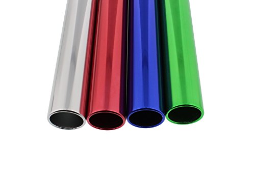 Get-Out-Aluminum-Relay-Running-Baton-4-Pack--12-Inch-Metal-Baton-Sticks-in-Red-Blue-Green-Silver-for-Track-Field