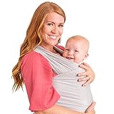 WeeSprout Baby Wrap Carrier - Perfect Baby Carrier Wrap Sling for Newborn and Infant - Enhances Baby Bonding - Soft and Breathable - Ideal for Babywearing
