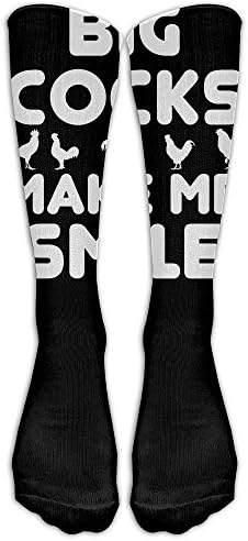 Big Cocks Make Me Smile Unisex Long Tube Sock High Sports Stockings