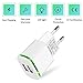 European Plug Adapter, PICLOO 3-Pack USB Power 2.1A/5V US to Europe Plug Adapters for iPhone X 8 7 6 6S Plus 5S, iPad, Samsung Galaxy S9 S8 S7 Edge, Kindle, LG, Moto and More