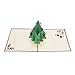 Buytra 5 Pack Christmas Cards Set 3D Pop-up Greeting Card for Xmas,Festival,Birthday,Thank you,Anniversary and More including Chirstmas Tree,Castle,Reindeer,Bell,Apple