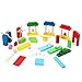 Artempo 500 Pcs Wooden Dominoes Set with 22pcs Special Blocks Large Authentic Domino Racing Game for Kids