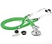 ADC Adscope 641 Sprague Stethoscope with 5 Interchangeable Chestpiece Options, 30 inch Length, Frosted Kiwi