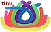 June-mall 12 Pack Colorful Stretch Strings Sensory Fidget Stretch Toys Reduce Fidgeting Stress and Anxiety for ADD, ADHD, OCD and Autism(6 Colors)(BPA/Phthalate/Latex-Free)