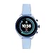 Fossil Women's Gen 4 Sport Heart Rate Metal and Silicone Touchscreen Smartwatch, Color: Blue (FTW6026)